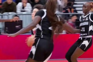 楊隊(duì)快攻小拋投美如“畫”！